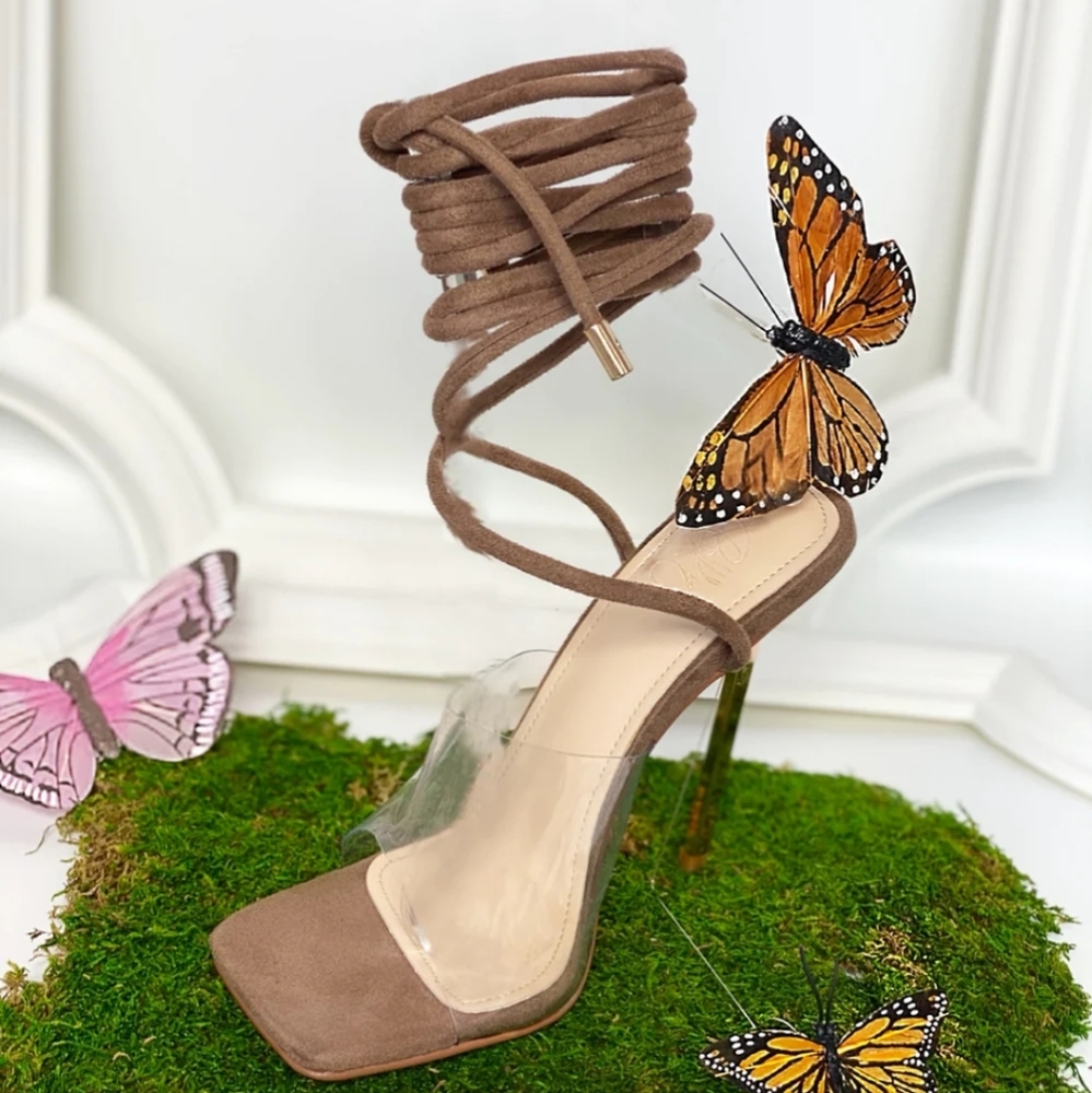 Nude sandals by BflyLa